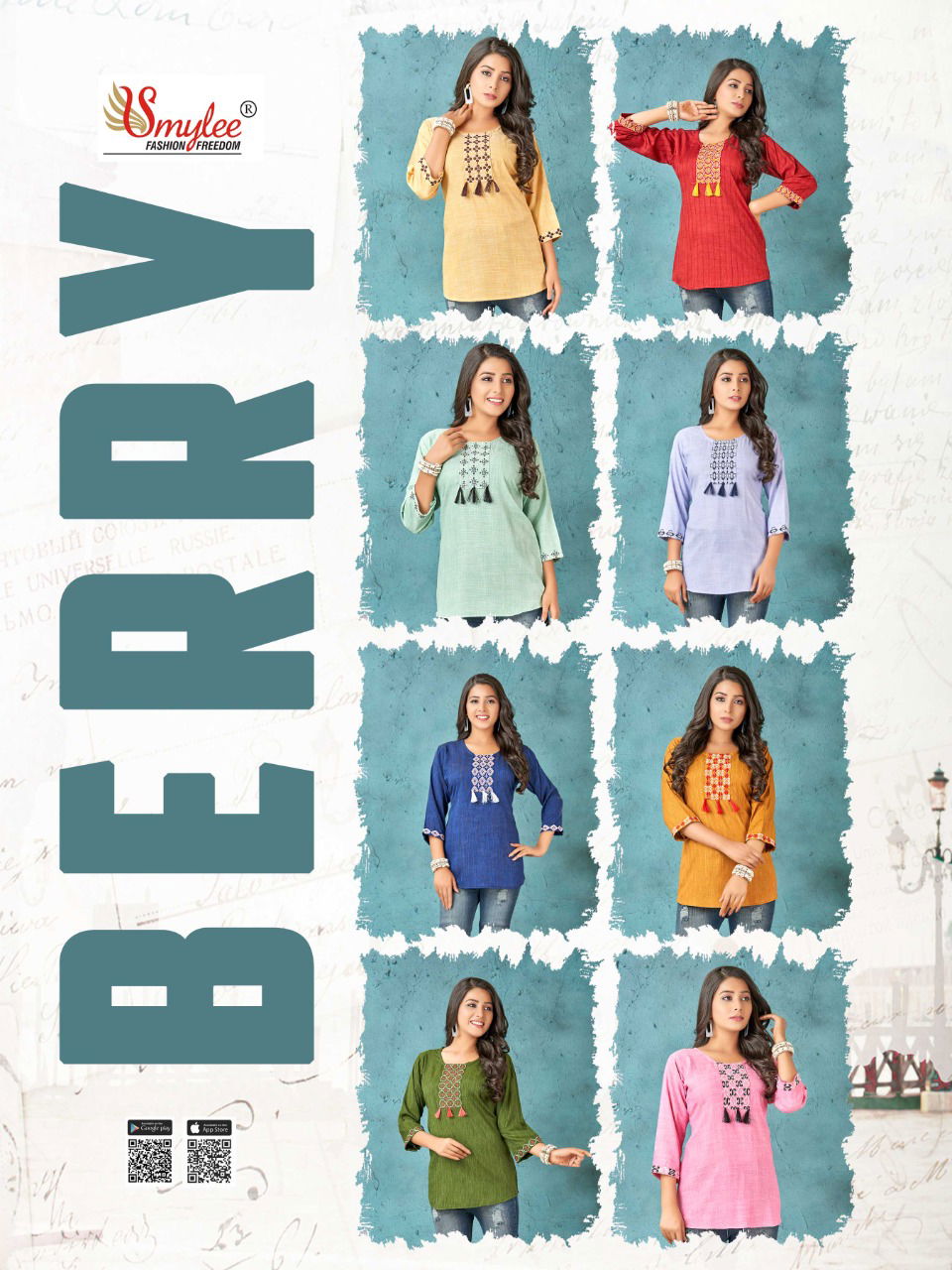 Rung Berry Fancy Regular Wear Designer Short Kurtis Collection